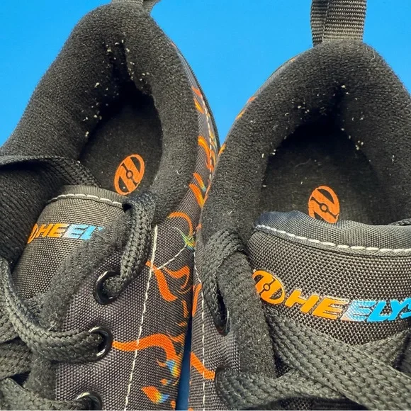 Heelys Black Skate Shoes with Orange Logo - Picture 9 of 11
